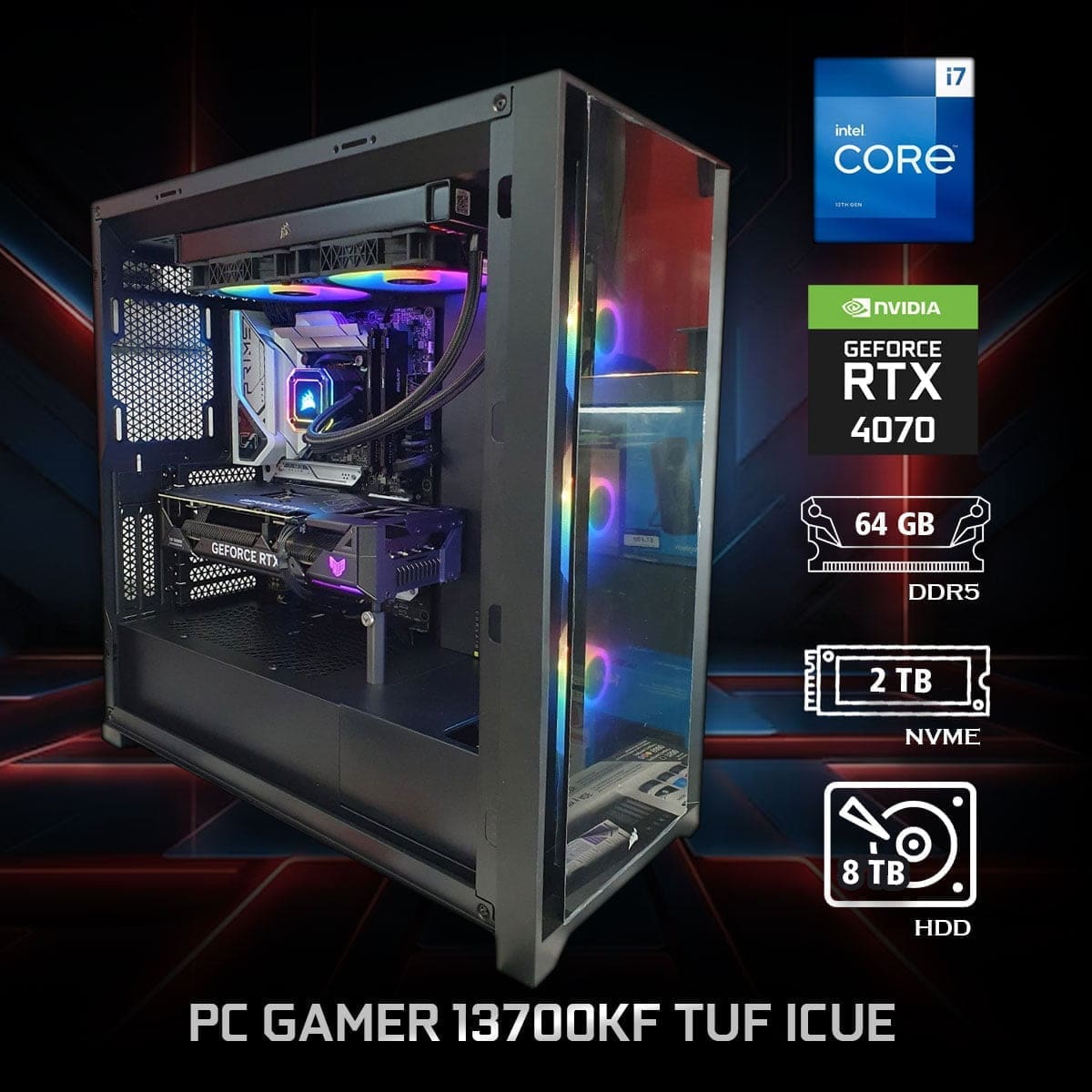 PC Gamer 13700KF TUF Icue