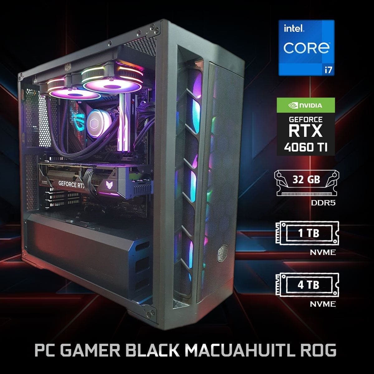 PC Gamer Black Macuahuitl ROG
