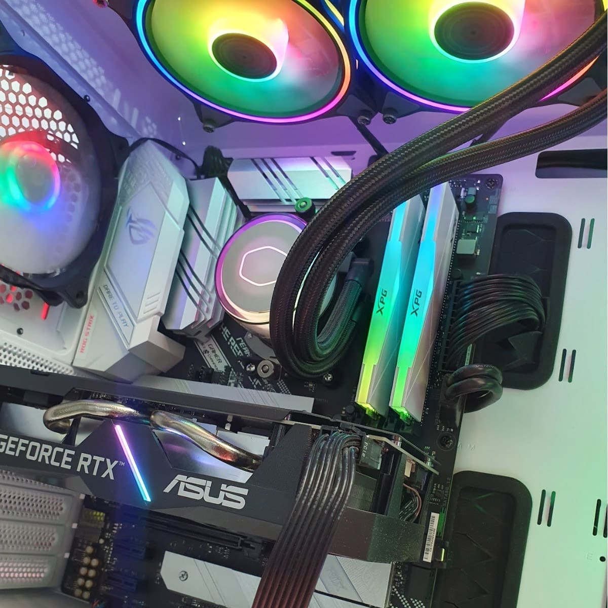 PC Gamer ROG Strix White RTX 3060 5950X - Bulltech Store