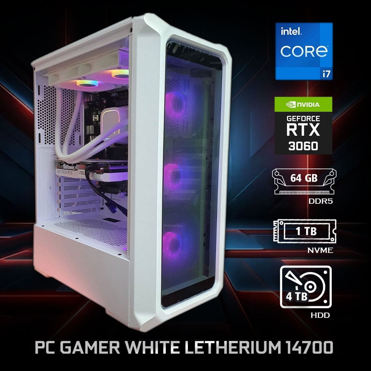 PC Gamer White Letherium 14700