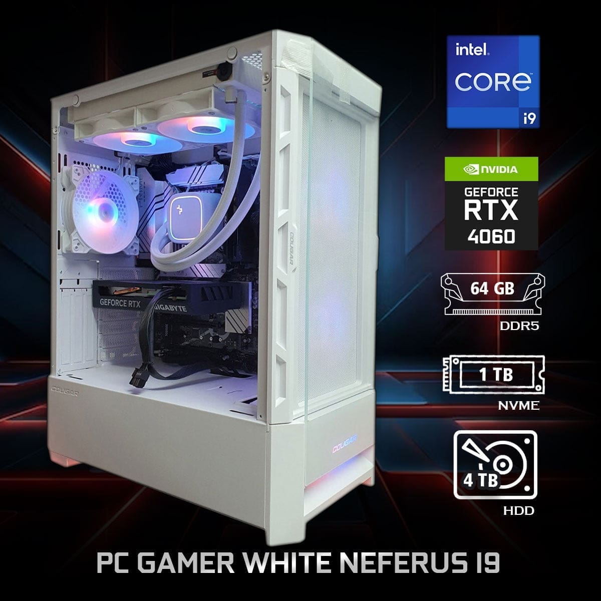 PC Gamer White Neferus i9