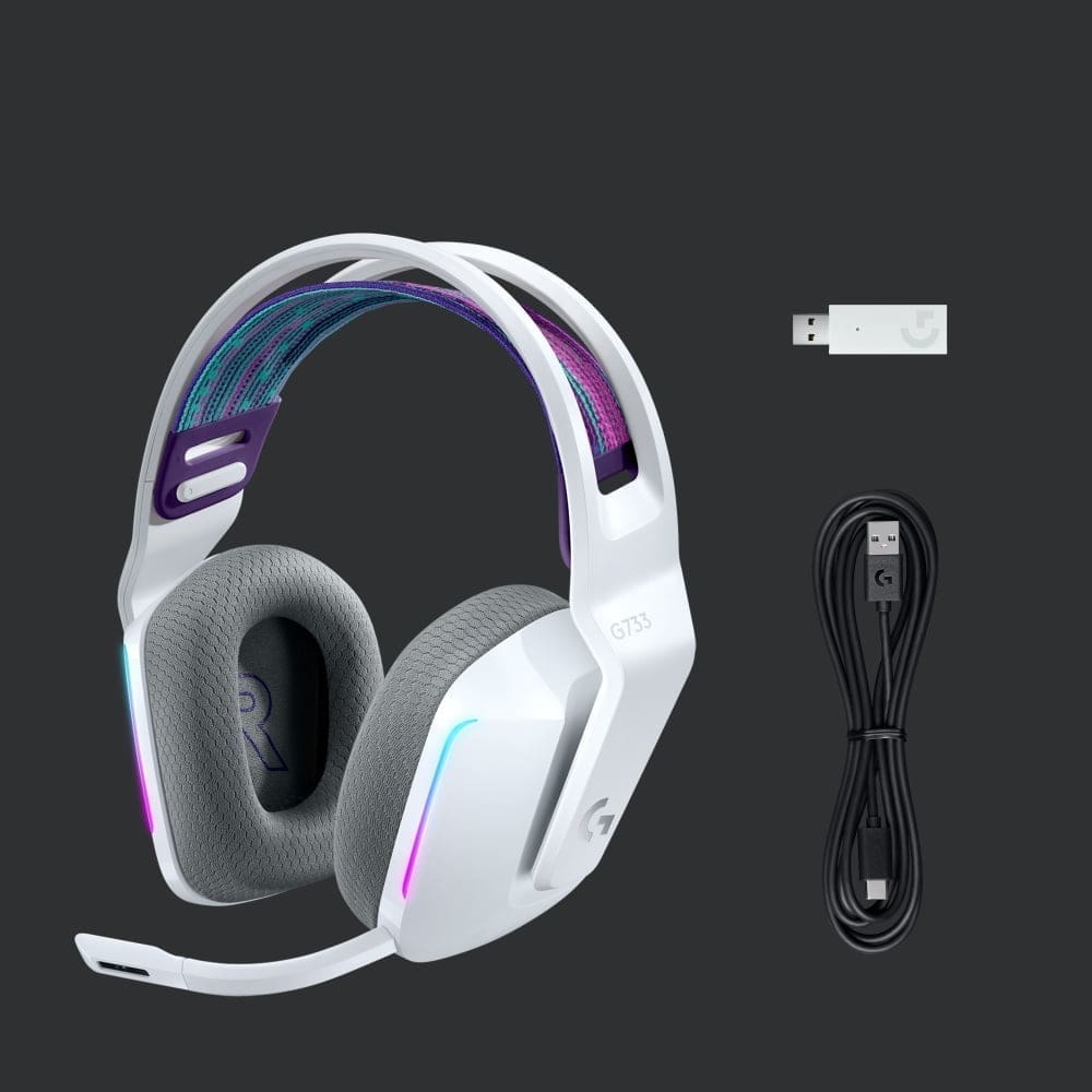 Headset Gamer Logitech G733 Blanco
