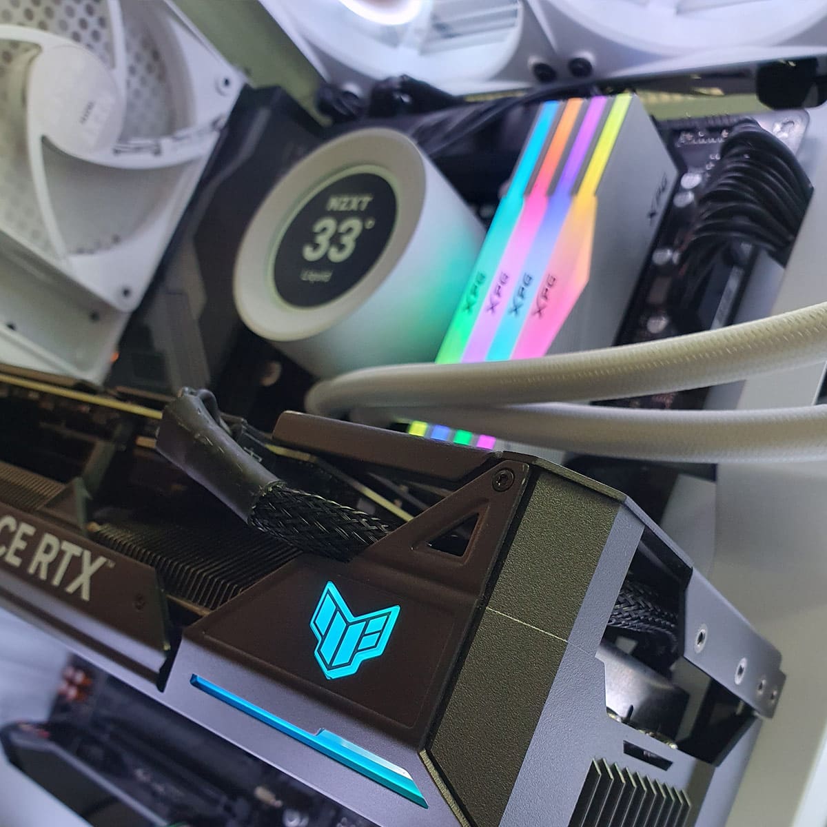 PC Gamer Dai Vernon White 4080 -ASSEMBLED PRO COMPUTER - Bulltech Store