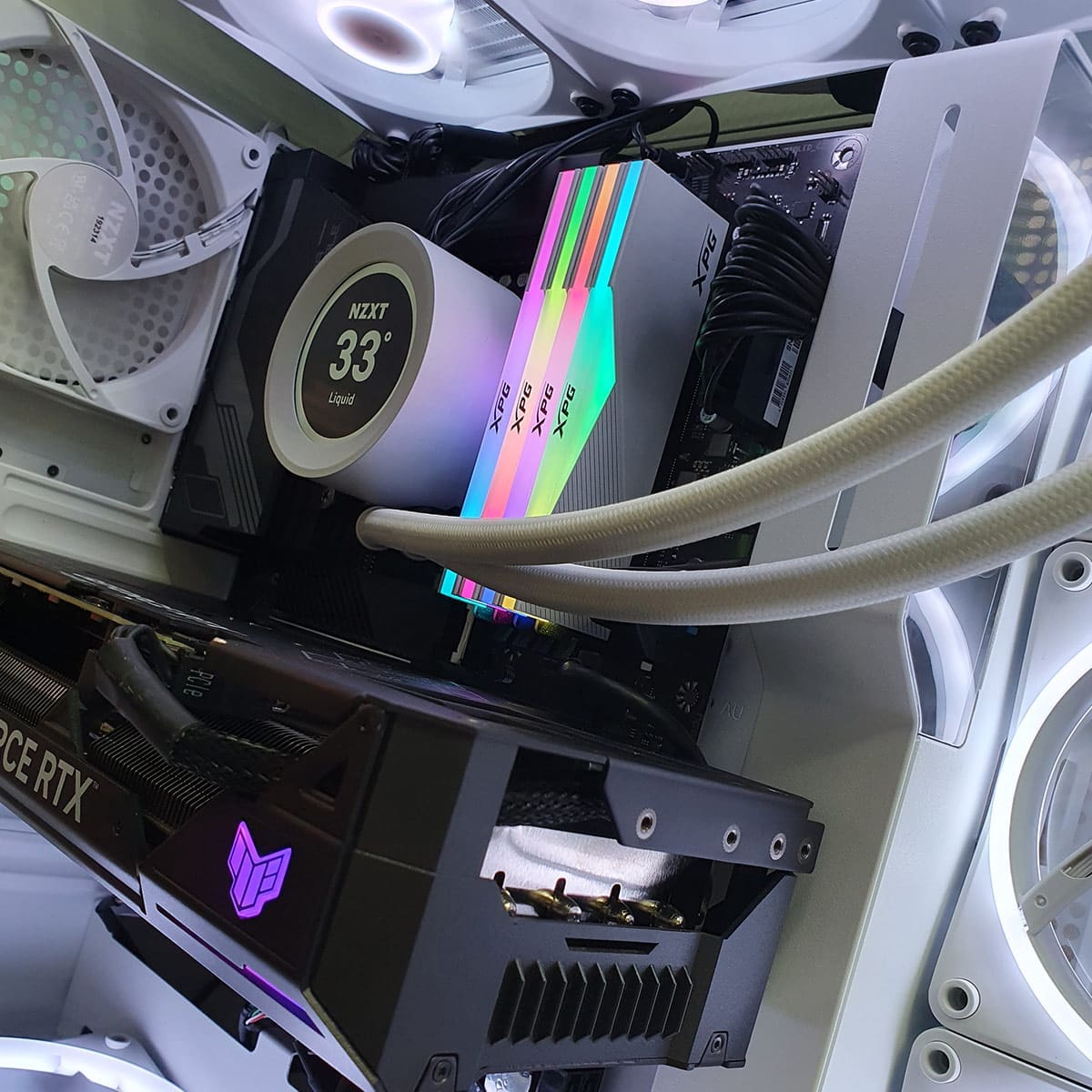 PC Gamer Dai Vernon White 4080 -ASSEMBLED PRO COMPUTER - Bulltech Store