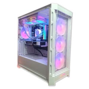 PC Gamer White Vermithor 7700X - ASSEMBLED PRO COMPUTER - Bulltech Store