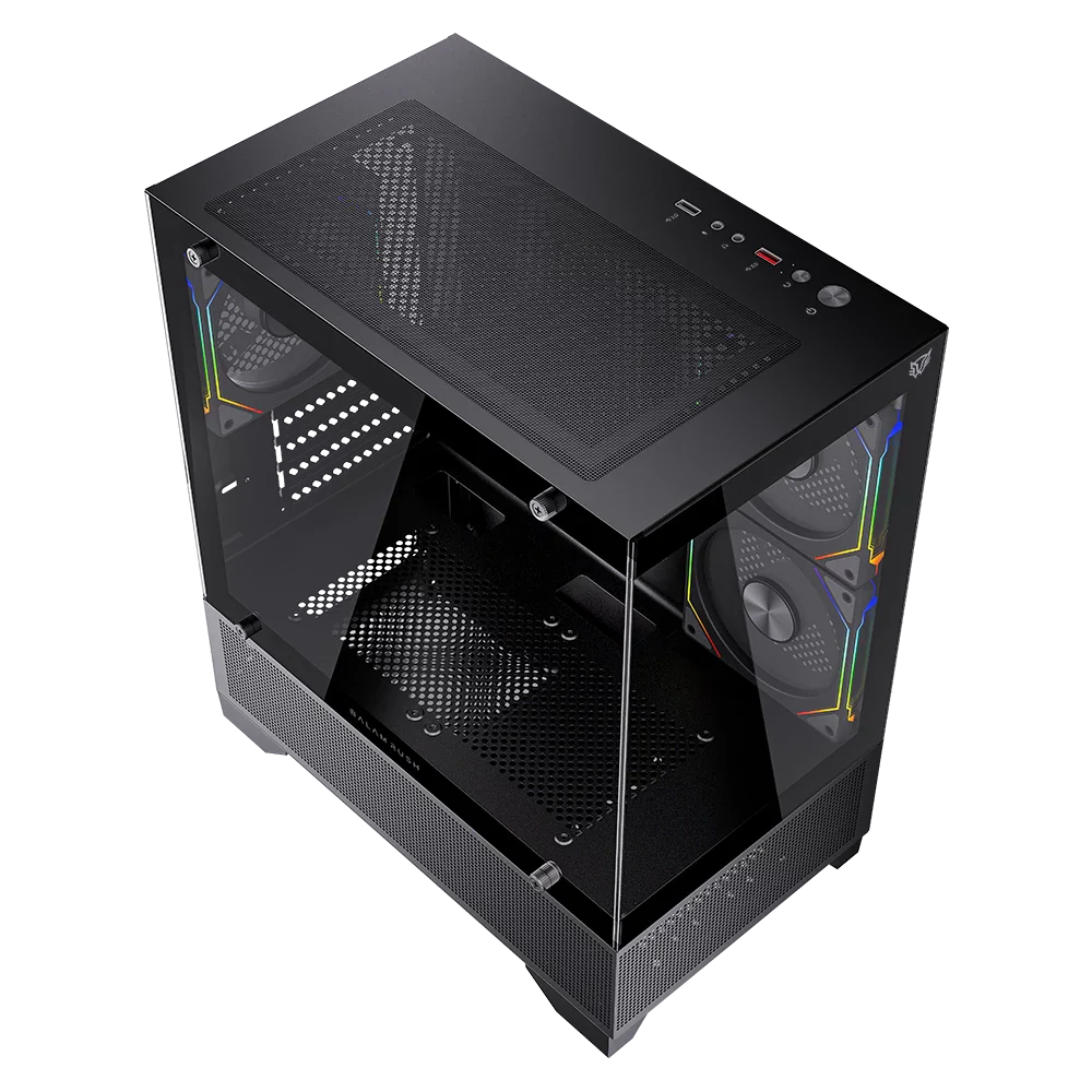 Gabinete Gamer Mini Torre Tank Perform 3200 Negro - ASSEMBLED PRO COMPUTER - Bulltech Store - Tienda en CDMX