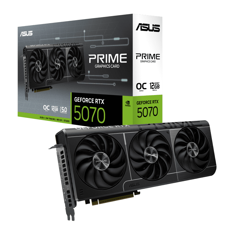 Tarjeta de Video ASUS PRIME GeForce RTX™ 5070 12GB GDDR7 OC Edition