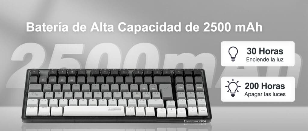 Teclado Gamer Mecánico Inálambrico Terport TR95 Volcán
