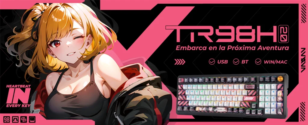 Teclado Mecánico Gamer Anime TERPORT HARUKA