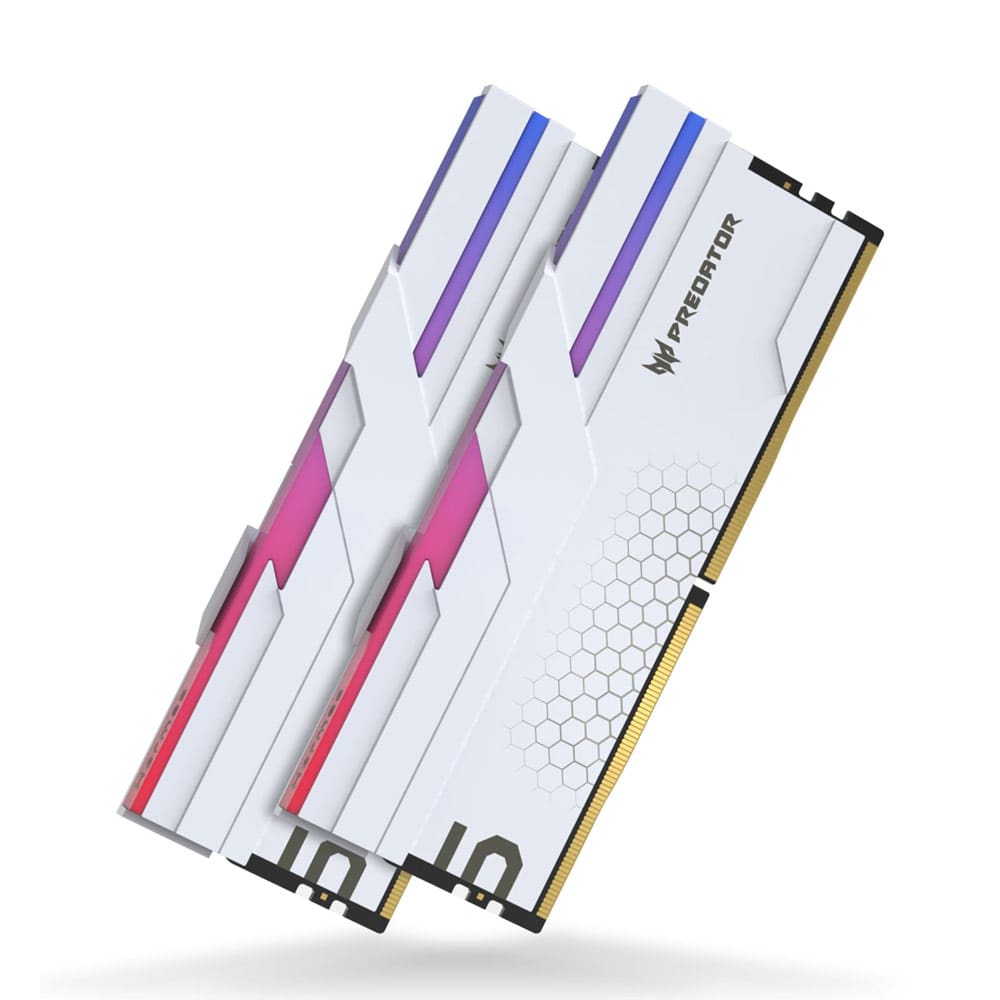 Memoria RAM Acer Predator Hermes DDR5 32GB RGB Blanca - 887184018126