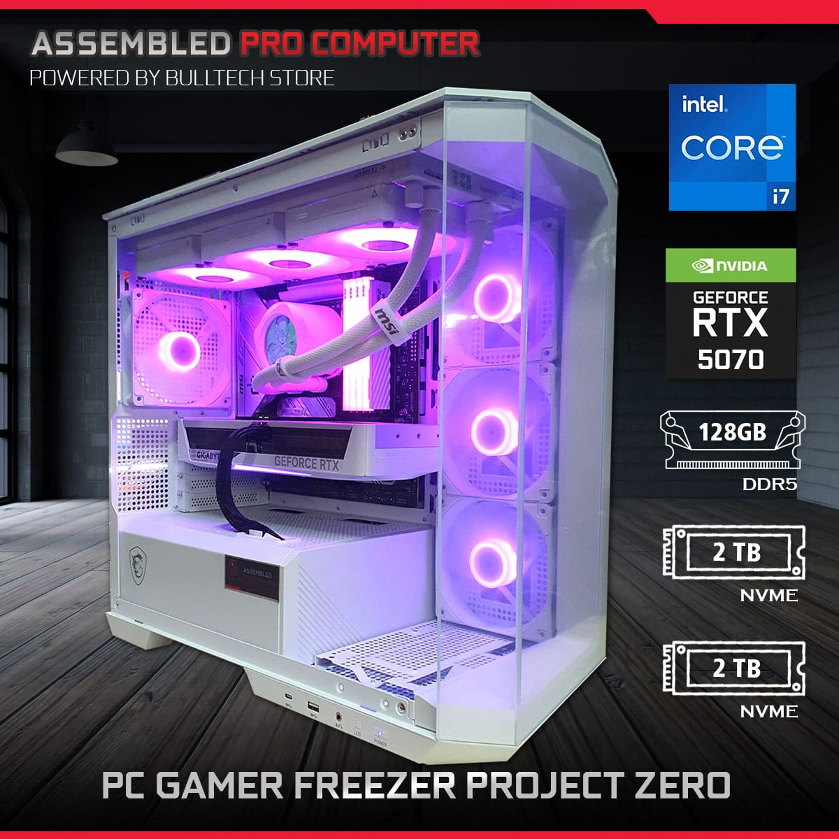 PC Gamer FREEZER PROJECT ZERO - Bulltech Store - Tienda en CDMX