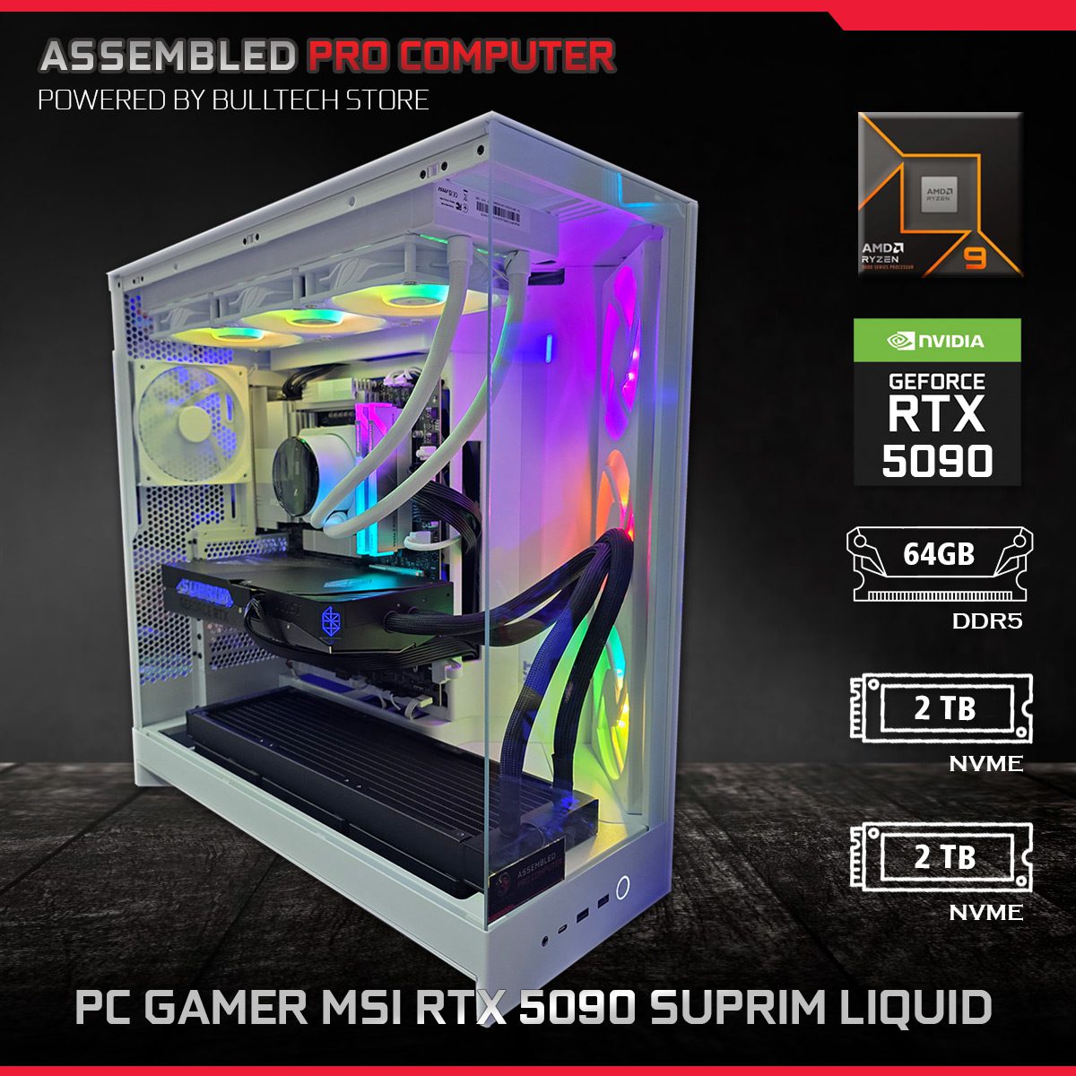 PC Gamer MSI RTX 5090 Suprim Liquid - Bulltech Store - Tienda en CDMX