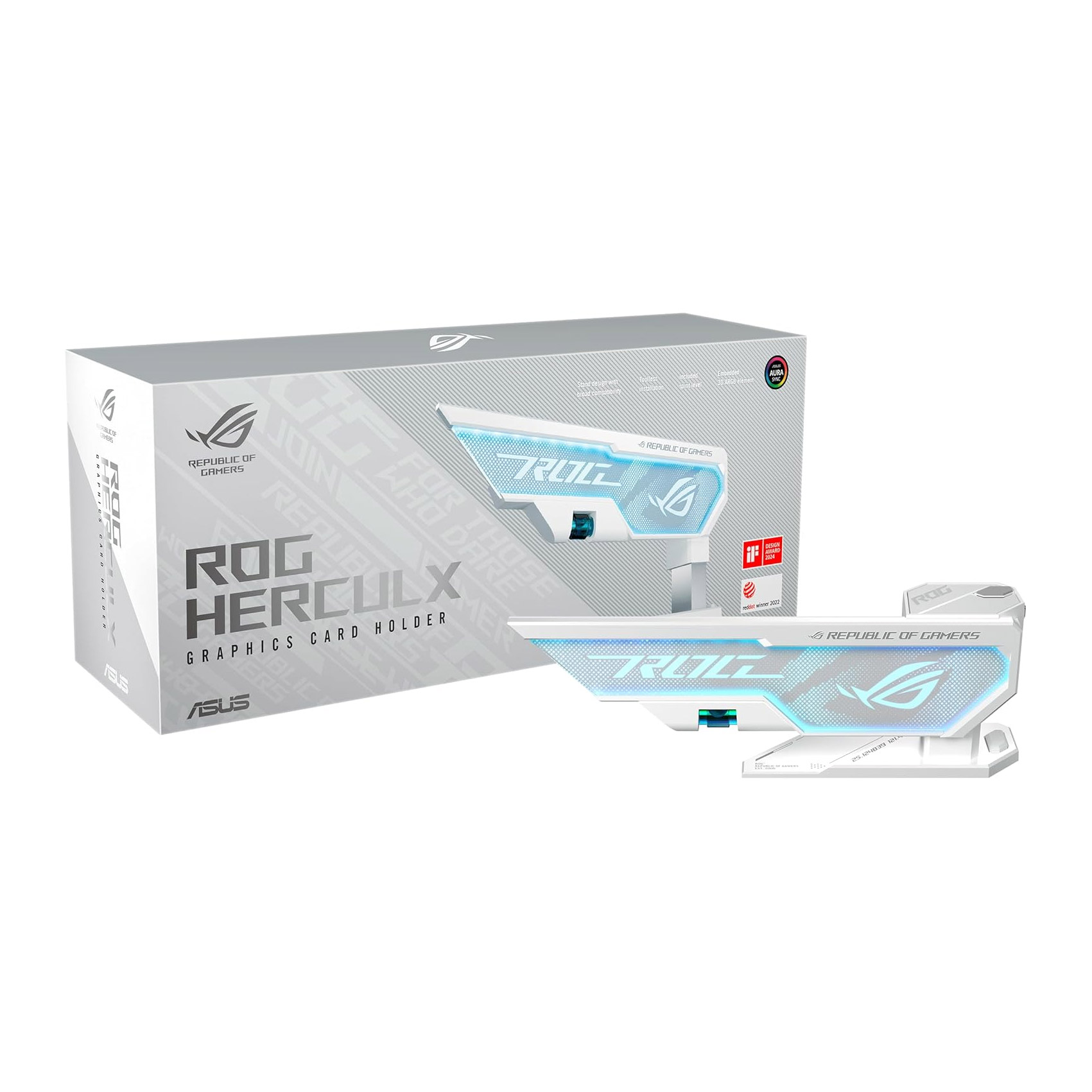 Soporte para tarjeta de video Asus ROG HERCULX XH01 White