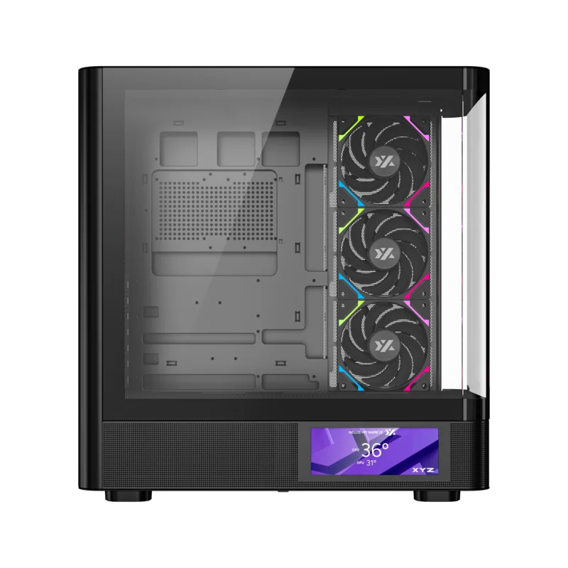 Gabinete XYZ QUANTUM PRO Black - Bulltech Store - Tienda de Cómputo en CDMX - PC Gamer