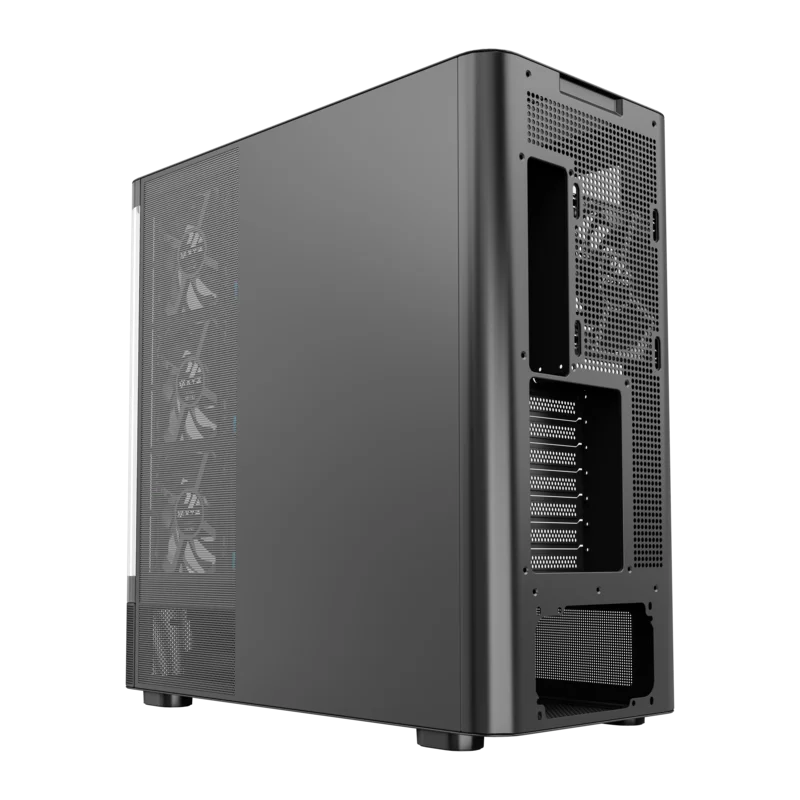 Gabinete XYZ QUANTUM PRO Black - Bulltech Store - Tienda de Cómputo en CDMX - PC Gamer