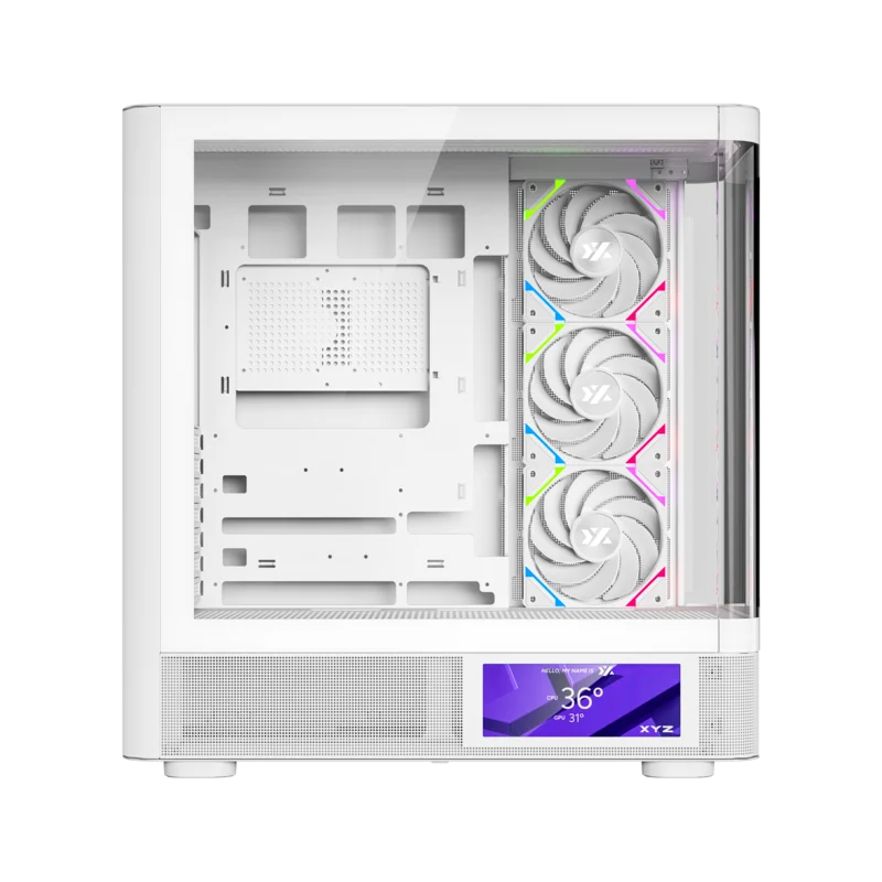 Gabinete XYZ QUANTUM PRO White - Bulltech Store - Tienda de Cómputo en CDMX - PC Gamer