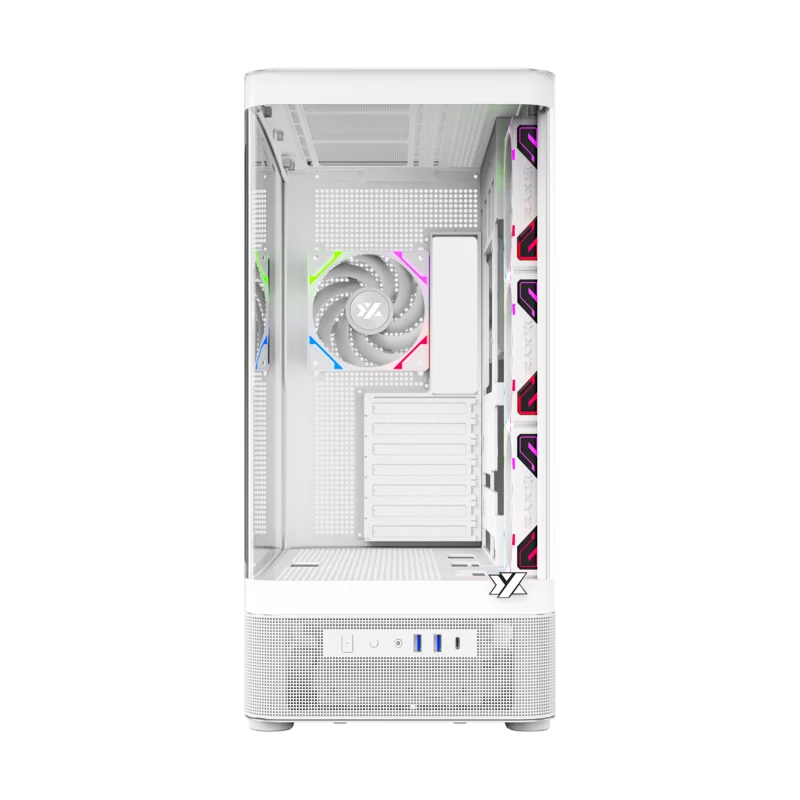 Gabinete XYZ QUANTUM PRO White - Bulltech Store - Tienda de Cómputo en CDMX - PC Gamer