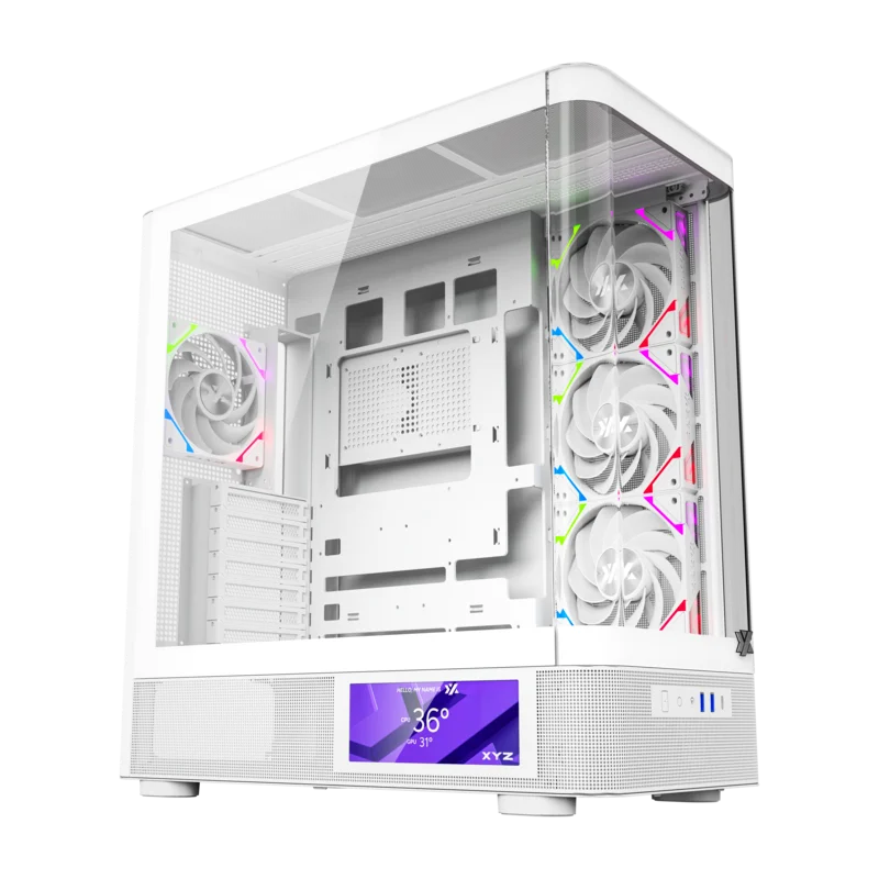 Gabinete XYZ QUANTUM PRO White - Bulltech Store - Tienda de Cómputo en CDMX - PC Gamer