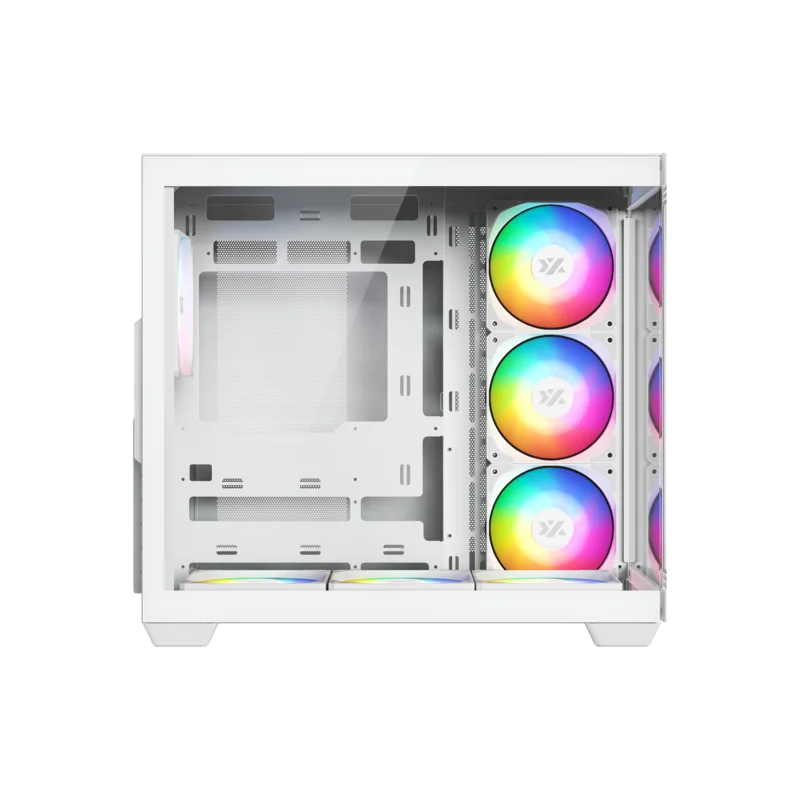 Gabinete XYZ TESSERACT X White - Bulltech Store - Tienda de Cómputo en CDMX - PC Gamer