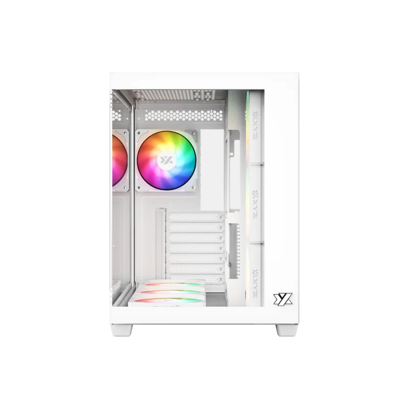 Gabinete XYZ TESSERACT X White - Bulltech Store - Tienda de Cómputo en CDMX - PC Gamer