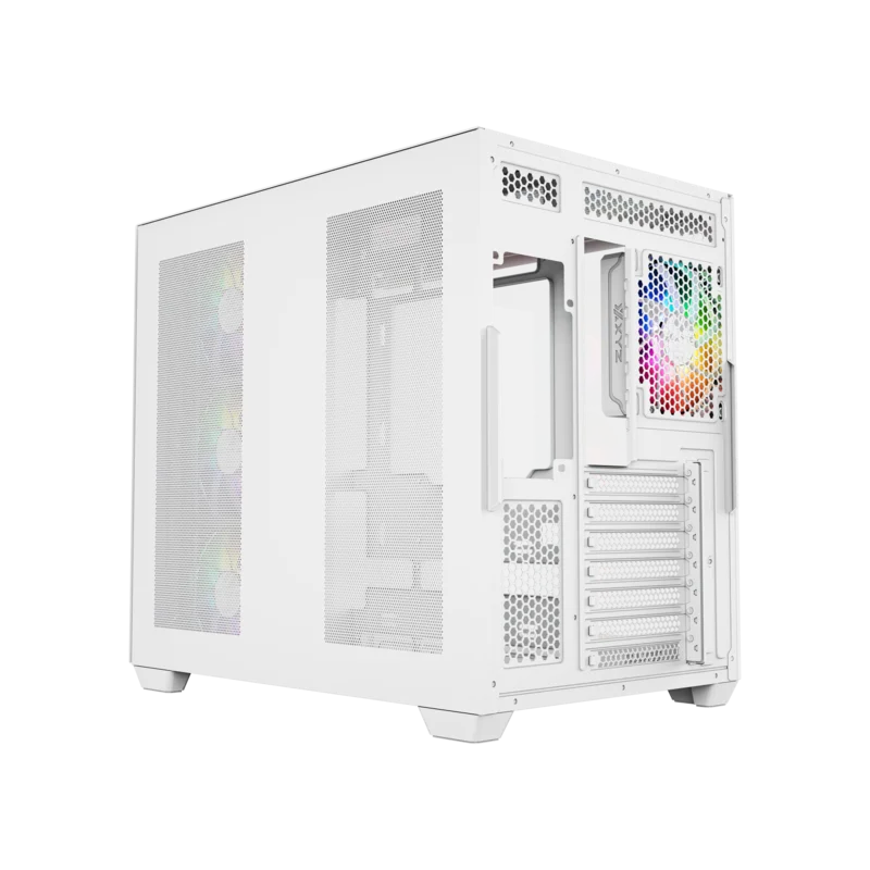 Gabinete XYZ TESSERACT X White - Bulltech Store - Tienda de Cómputo en CDMX - PC Gamer