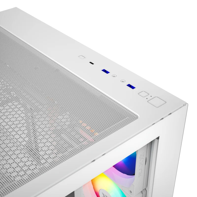 Gabinete XYZ TESSERACT X White - Bulltech Store - Tienda de Cómputo en CDMX - PC Gamer