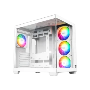 Gabinete XYZ TESSERACT X White - Bulltech Store - Tienda de Cómputo en CDMX - PC Gamer