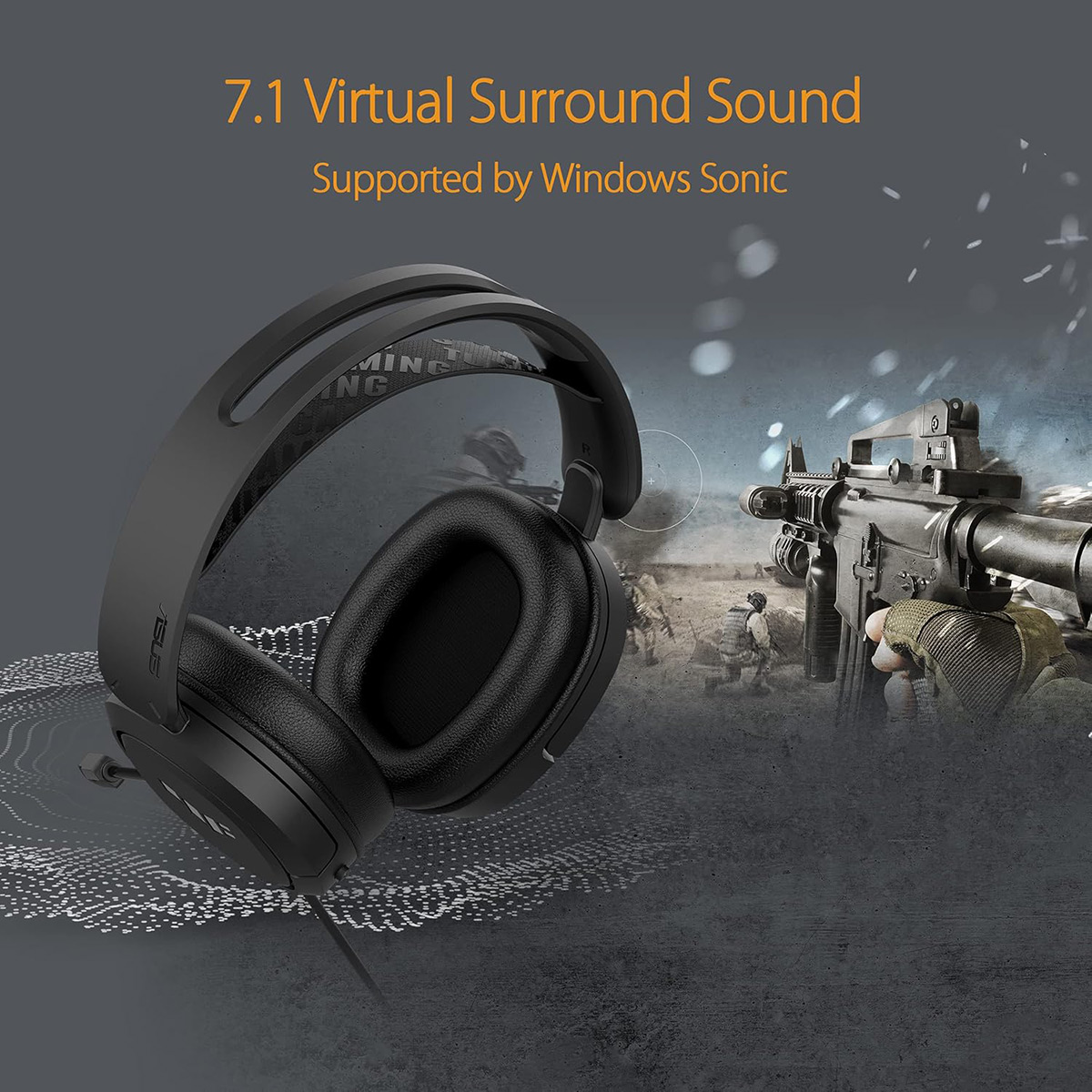 Audífonos Gamer Asus TUF Gaming H1 - Bulltech Store - Tienda de Cómputo en CDMX - PC Gamer - Computadora Gamer