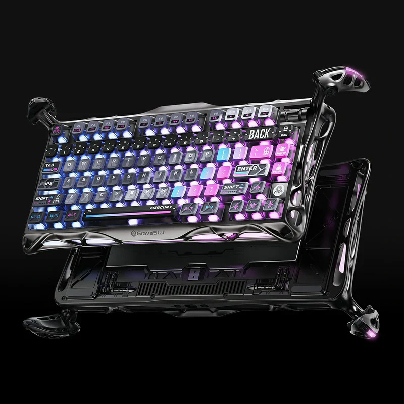 Teclado Gamer GravaStar Mercury K1 Pro Cyberpunk GS K1 PRO_CBLK - Bulltech Store - Tienda de Cómputo en CDMX - PC Gamer - Computadora Gamer