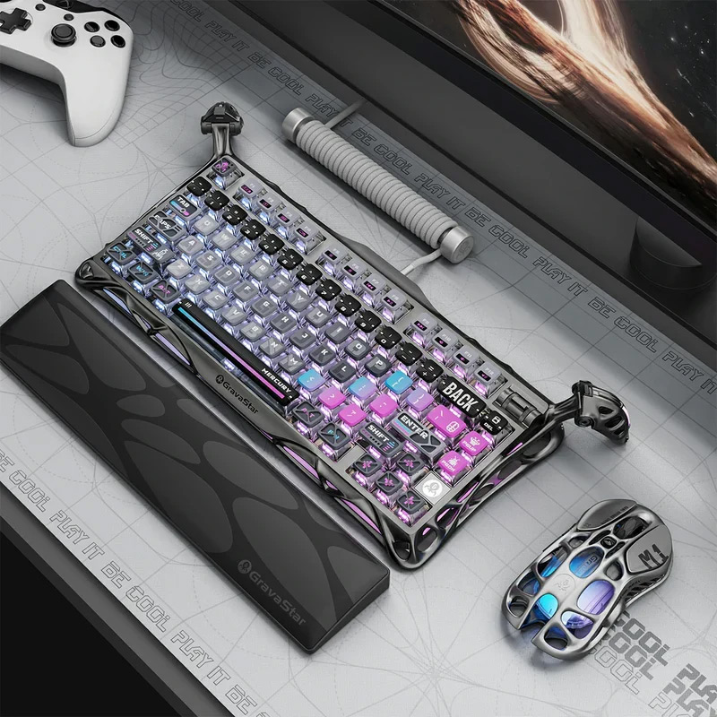 Teclado Gamer GravaStar Mercury K1 Pro Cyberpunk GS K1 PRO_CBLK - Bulltech Store - Tienda de Cómputo en CDMX - PC Gamer - Computadora Gamer