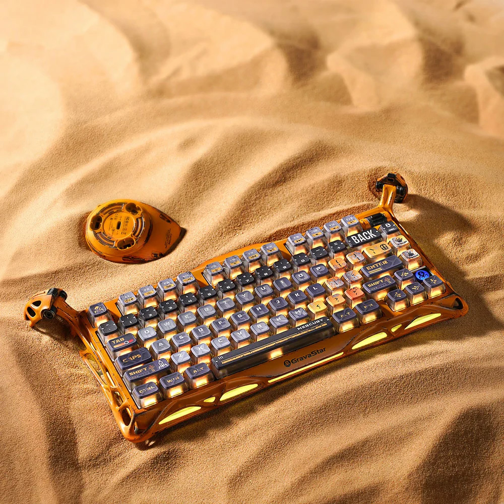 Teclado Gamer GravaStar Mercury K1 Pro Special Edition Battle-Worn Yellow - Bulltech Store - Tienda de Cómputo en CDMX - PC Gamer - Computadora Gamer