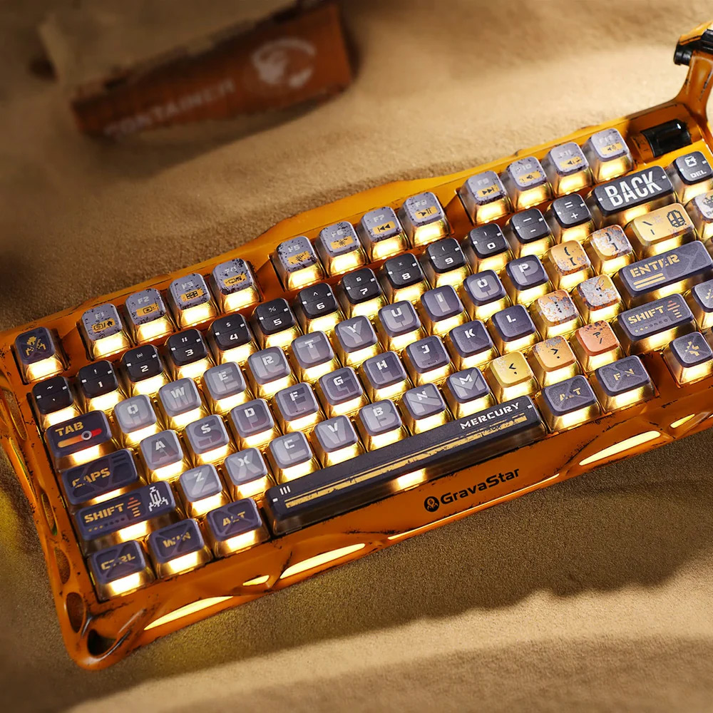 Teclado Gamer GravaStar Mercury K1 Pro Special Edition Battle-Worn Yellow - Bulltech Store - Tienda de Cómputo en CDMX - PC Gamer - Computadora Gamer