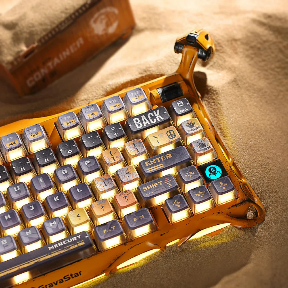 Teclado Gamer GravaStar Mercury K1 Pro Special Edition Battle-Worn Yellow - Bulltech Store - Tienda de Cómputo en CDMX - PC Gamer - Computadora Gamer