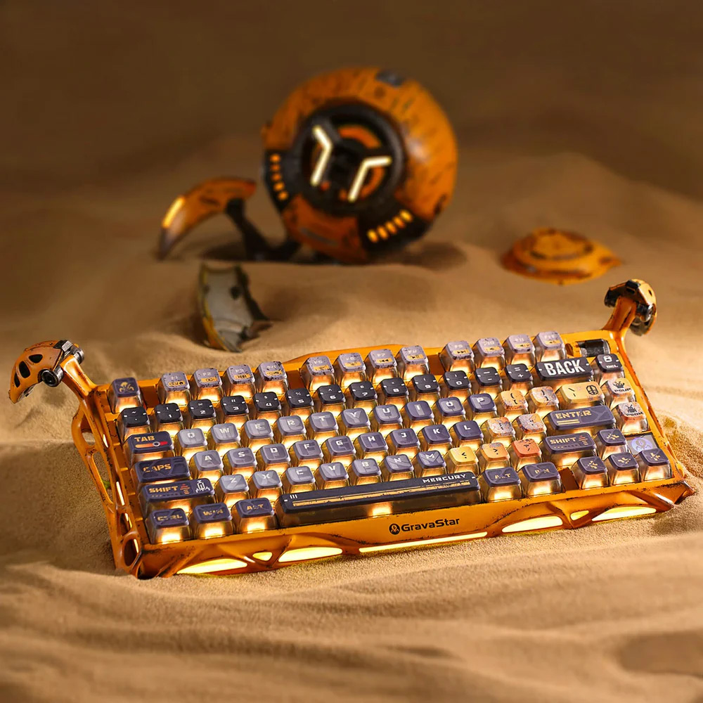 Teclado Gamer GravaStar Mercury K1 Pro Special Edition Battle-Worn Yellow - Bulltech Store - Tienda de Cómputo en CDMX - PC Gamer - Computadora Gamer