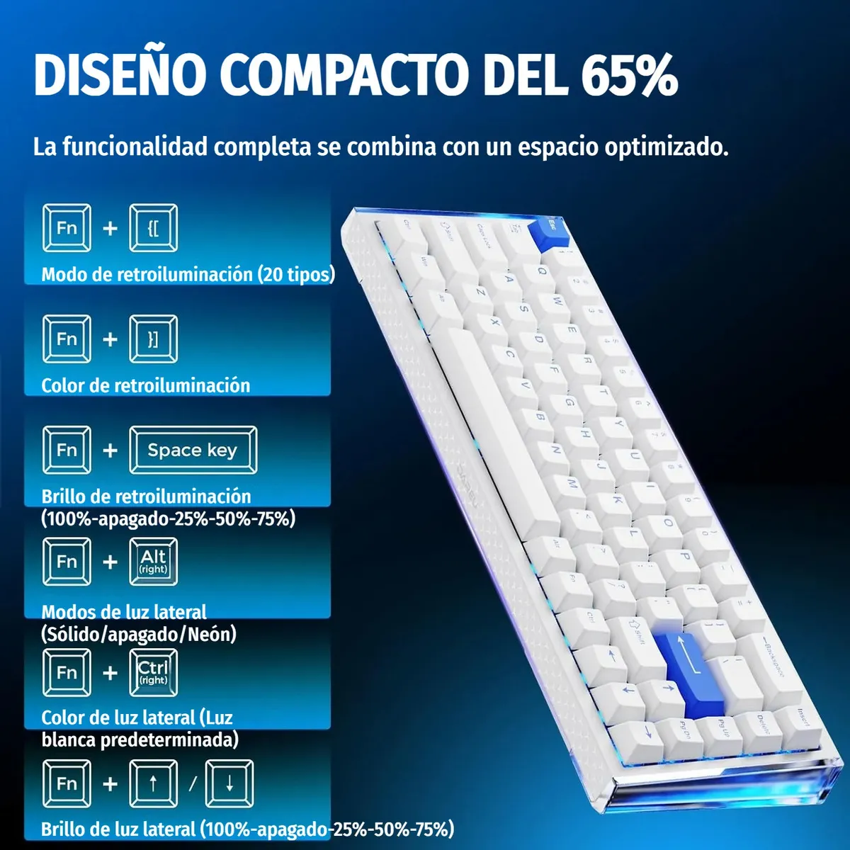 Teclado Mecánico Gamer Magnético Gamer COOL 68 - Tienda de Cómputo en CDMX - PC Gamer - Computadora Gamer