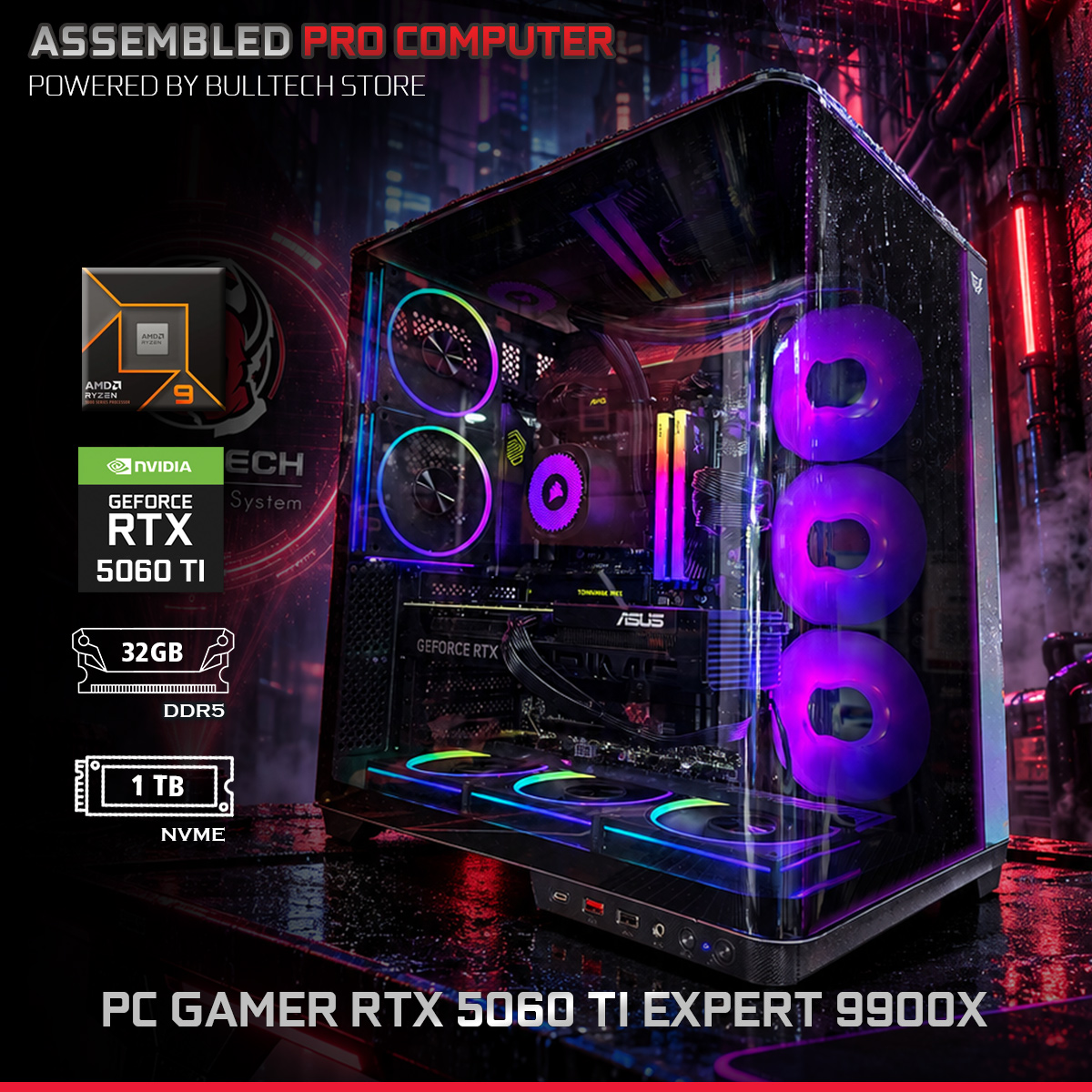 PC Gamer RTX 5060 TI Expert 9900X