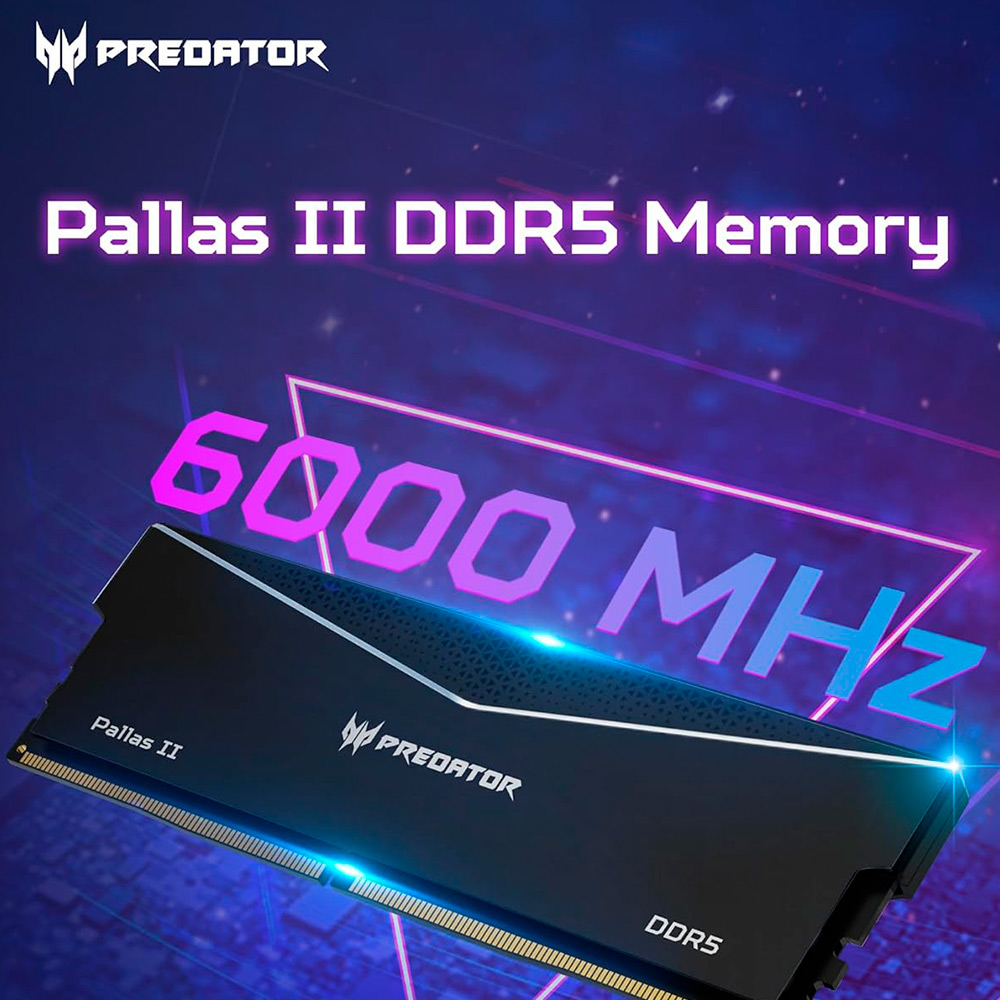 Memoria RAM DDR5 Acer Predator Pallas II 24GB 6000MT/s Bulltech Store - Tienda de Cómputo en CDMX - PC Gamer - Computadora Gamer