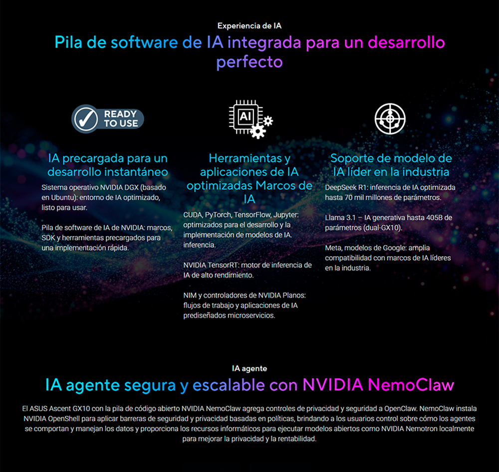 Supercomputadora de IA ASUS Ascent GX10