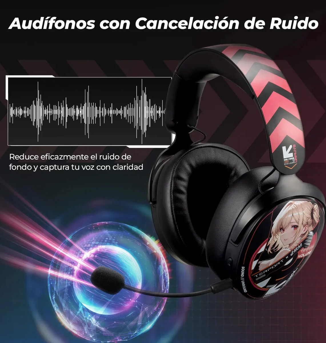 Audífonos Gamer Terport X Haruka HM4 - Tienda de Cómputo en CDMX - PC Gamer - Computadora Gamer